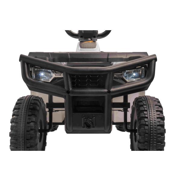 Licencovaná elektrická čtyřkolka Arctic Cat 12V se zadním pohonem, bílá, LED světla, Lít (obrázek 8)