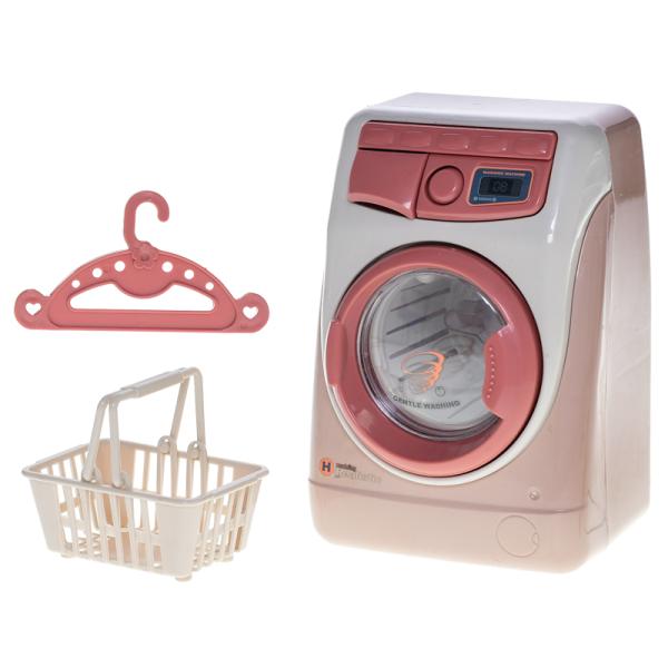 Pračka 14x10cm na baterie se světlem a zvukem s doplňky
