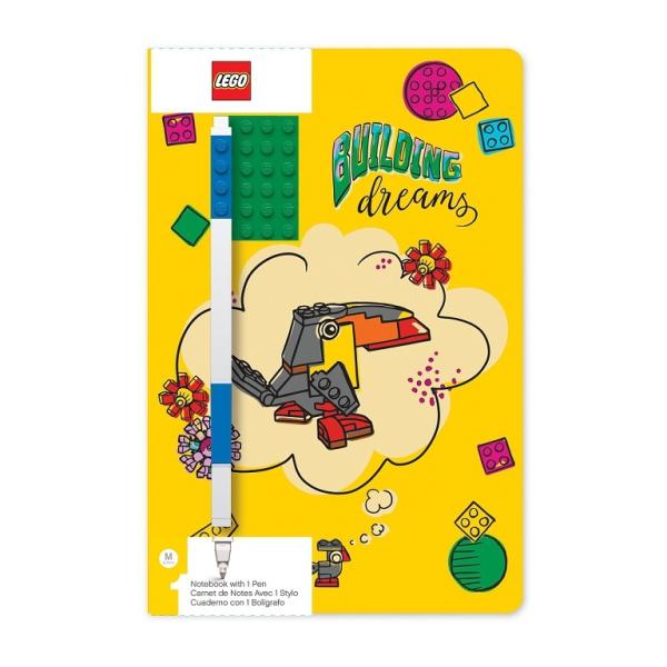 LEGO® Stationery Zápisník A5 s modrým perem - Building Dreams