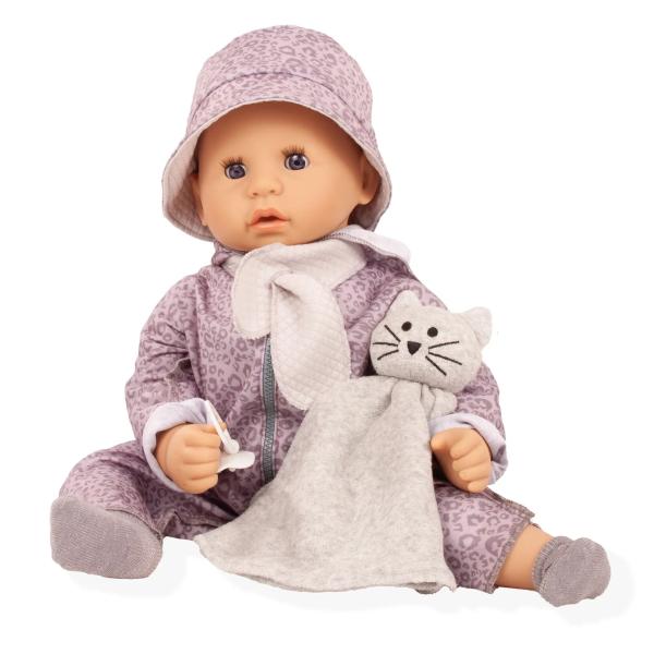 Götz bábätko Cookie grey cats 48cm