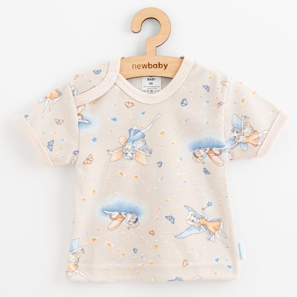 Dětské bavlněné tričko s krátkým rukávem New Baby Víla 62 (3-6m)