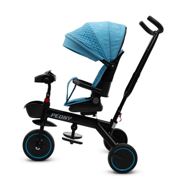 Dětská tříkolka Baby Mix Peony EVA modrá (obrázek 7)