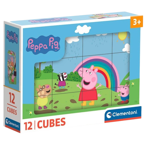 Obrázkové kocky - Peppa Pig 12 kociek