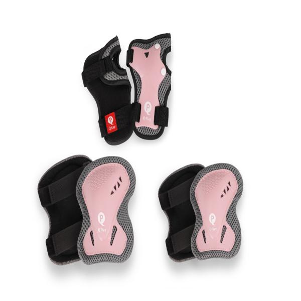 QPLAY Chrániče dětské Coral Pink, vel. S, věk 3-5 let