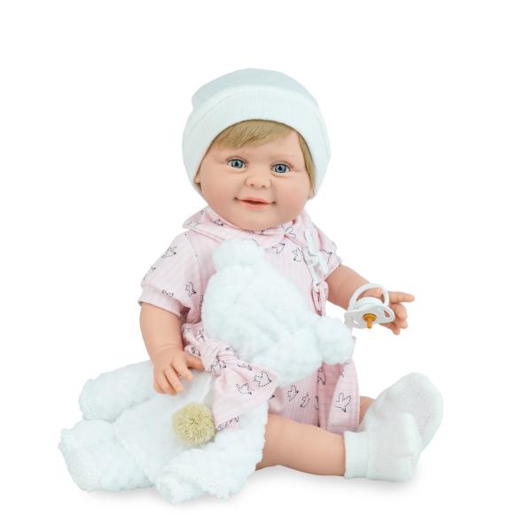 MARINA & PAU bábätko Sugar Teddy Pink 42cm