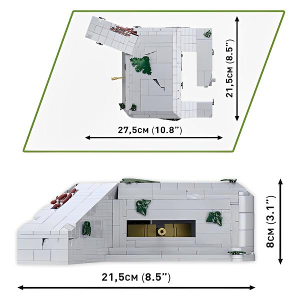 Cobi II WW Regelbau 667 německý bunker, 1:35, 630 k, 2 f (obrázek 8)