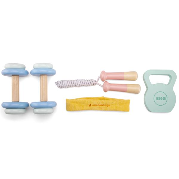 New Classic Toys Dětský dřevěný fitness set (obrázek 3)