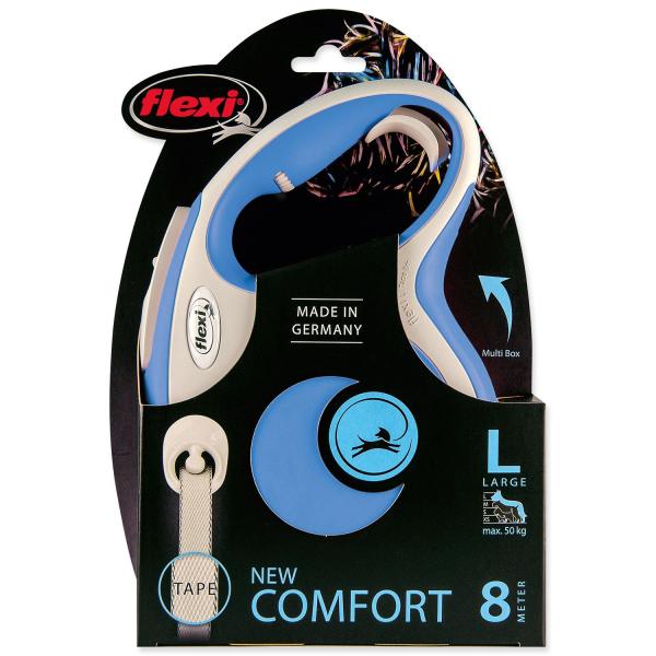 Vodítko Flexi New Comfort páska L modré 8m