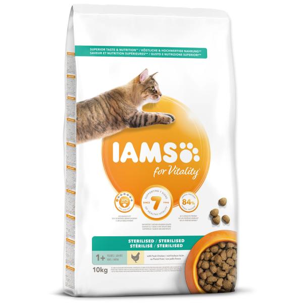 IAMS CAT AD STRLZD CKN 10KG