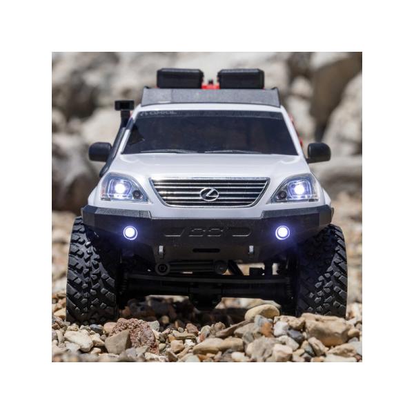 Axial SCX24 Lexus GX 470 1:24 4WD RTR strieborný