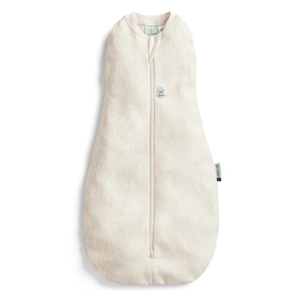ERGOPOUCH Zavinovačka a vak na spanie 2v1 Cocoon Oatmeal Marle 3-6 m, 6-8 kg, 1 tog