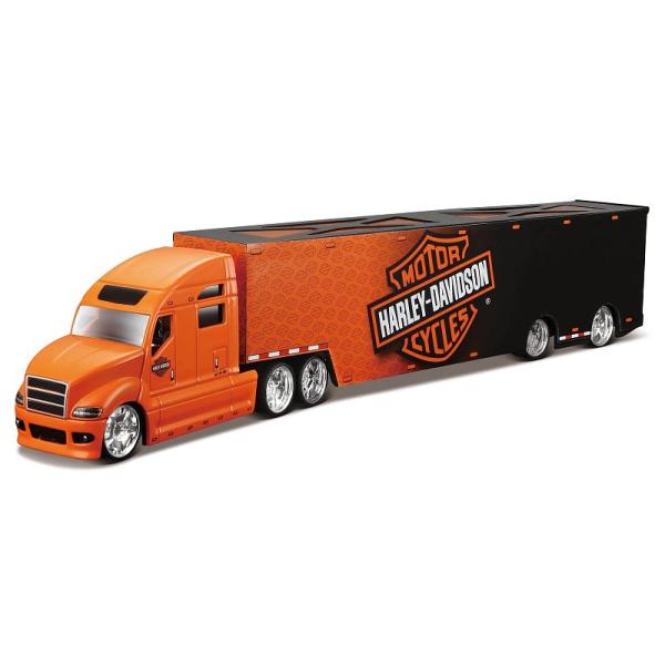 Maisto - Harley-Davidson Haulers, čierno-oranžový, 1:64