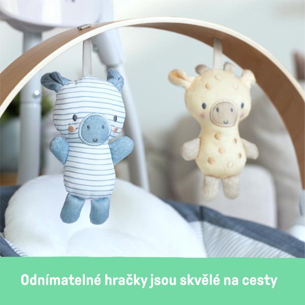 INGENUITY Houpačka houpající hudební Chambray 0m+, do 9 kg (obrázek 7)