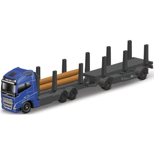 Maisto - Mini pracovné stroje, Príves Volvo FH16 na ťažbu dreva