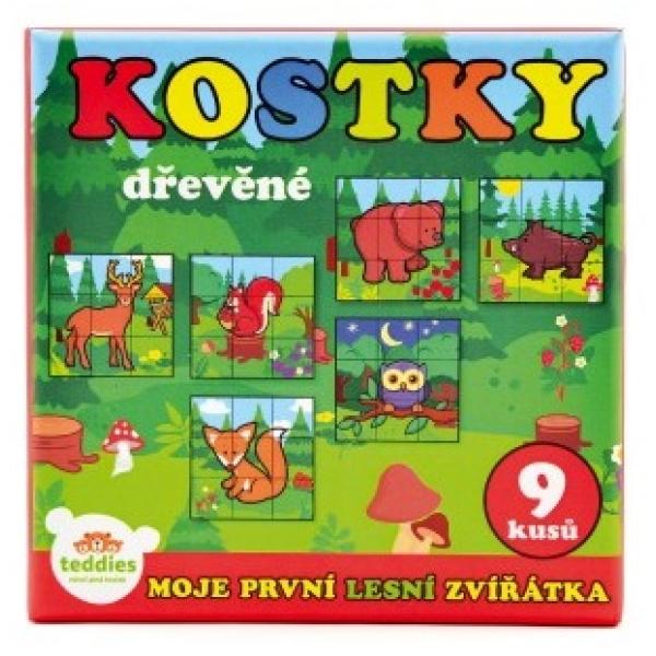 Kostky kubus dřevěné Moje první zvířátka lesní