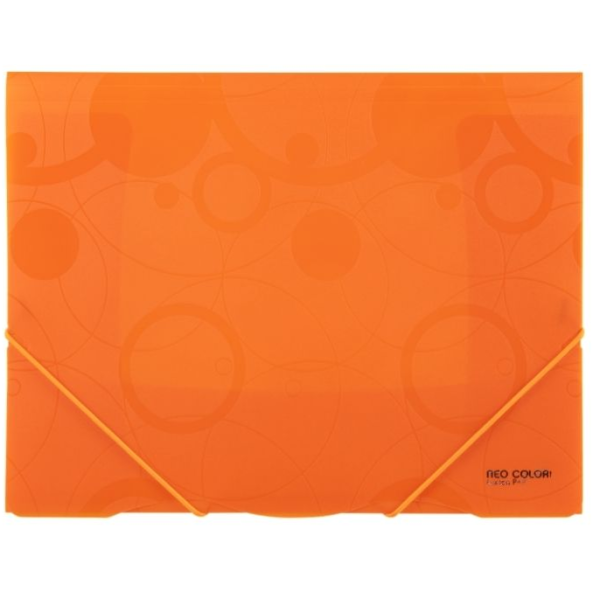 Cartella in PP con gomma A4 NEO COLORI arancio