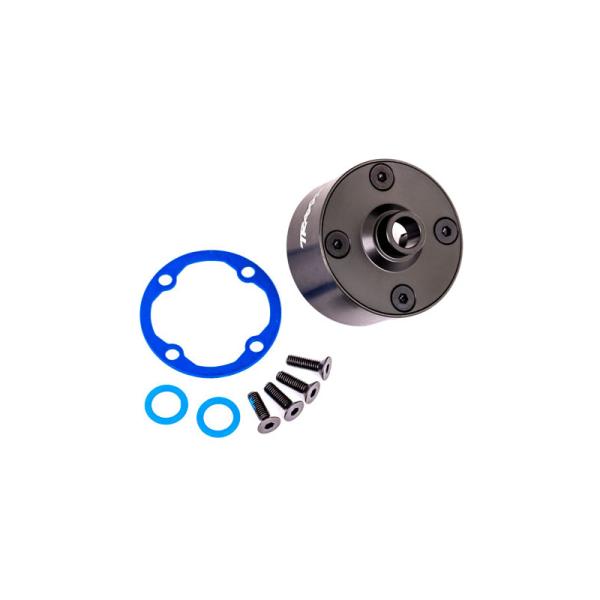 Traxxas telo diferenciálu hliníkové šedo eloxované