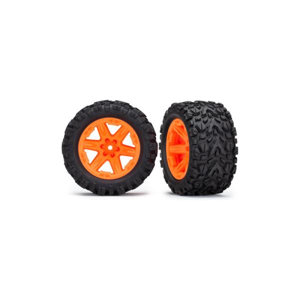 Traxxas koleso 2.8", disk RXT oranžový, pneu Talon Extreme (pár) (zadný)