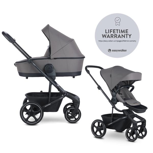 EASYWALKER Kočík kombinovaný Harvey5 2v1 Pebble Grey LITE RWS