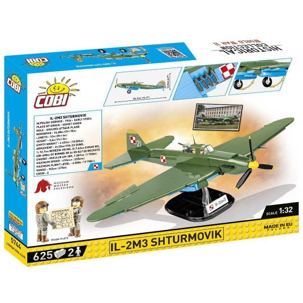 Cobi 5744 II WW Iljušin Il-2 Šturmovik, 1:32, 636 k, 2 f