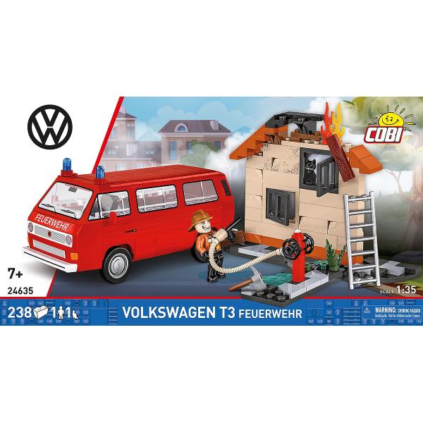 Cobi Volkswagen T3 Hasiči, 1:35, 238 k, 2 f (obrázek 5)