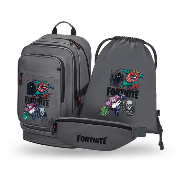 BAAGL SADA 3 Cubic Fortnite Squad: batoh, vrecko,  GRS