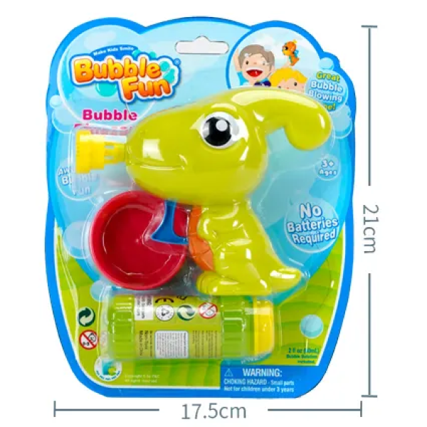 Bubble Fun Bublifuk Dinosaurus s náplní 60 ml – zelený