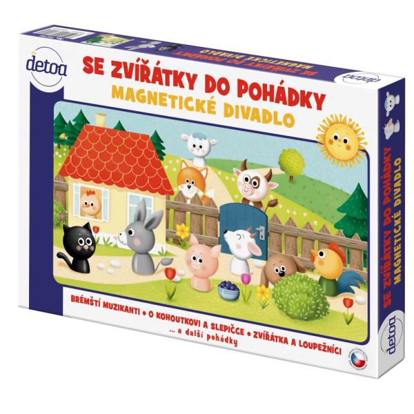 Magnetické divadlo so zvieratkami do rozprávky