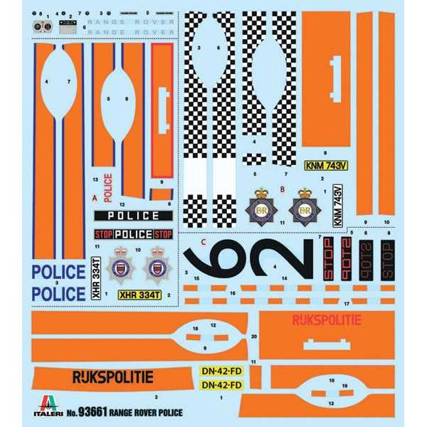 Model Kit auto 93661 – Range Rover Policie (1:24)