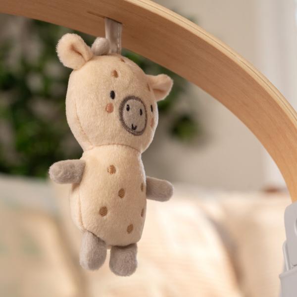 INGENUITY Houpačka konvertibilní s melodií Swing’n Go Chambray 0m+ do 9kg