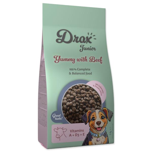 Krmivo Drax Junior s hovězím masem 3kg (obrázek 3)