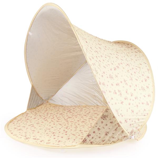 Bieco – Dětský skládací plážový stan s UV ochranou – vintage flowers
