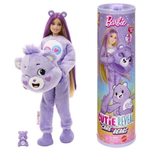 Barbie Cutie Reveal panenka a starostliví medvídci - fialová