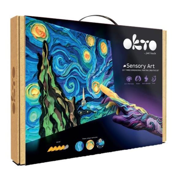 OKTO SENSOTY ART výtvarná sada  ”Hviezdna noc” 30x40 cm