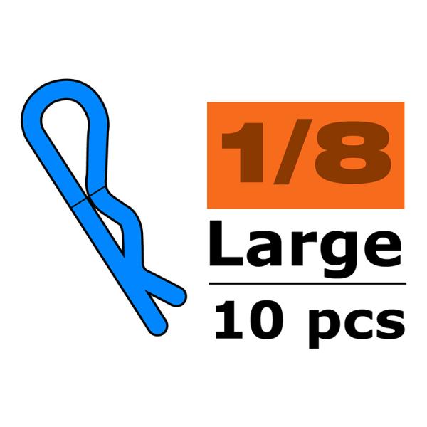 Sponka karoséria veľká 45° čierna (10)