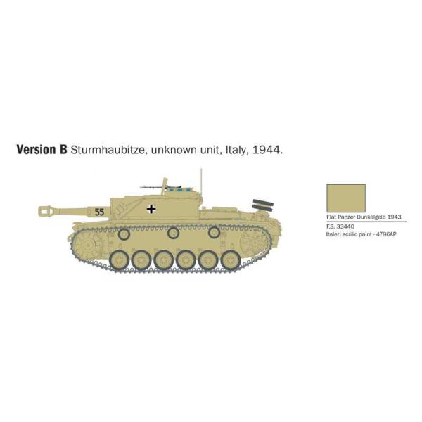 Model Kit military 25756 - Sd. Kfz. 142/1 Sturmgeschütz III (1:56) (obrázek 5)