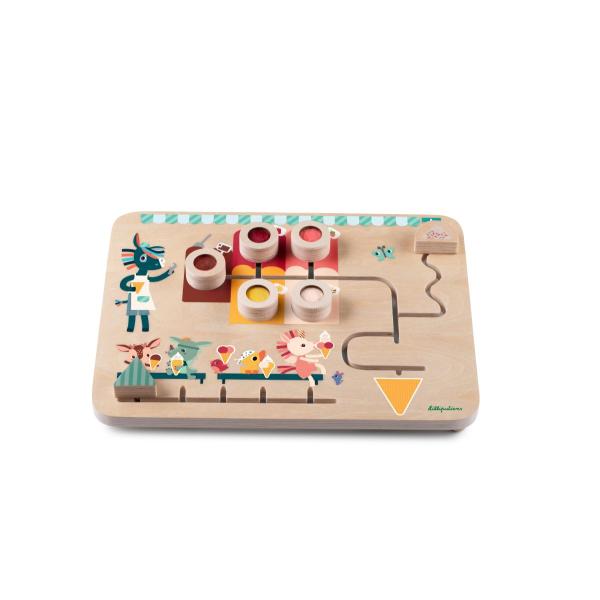 Lilliputiens - drevený panel - zmrzlinový labyrint