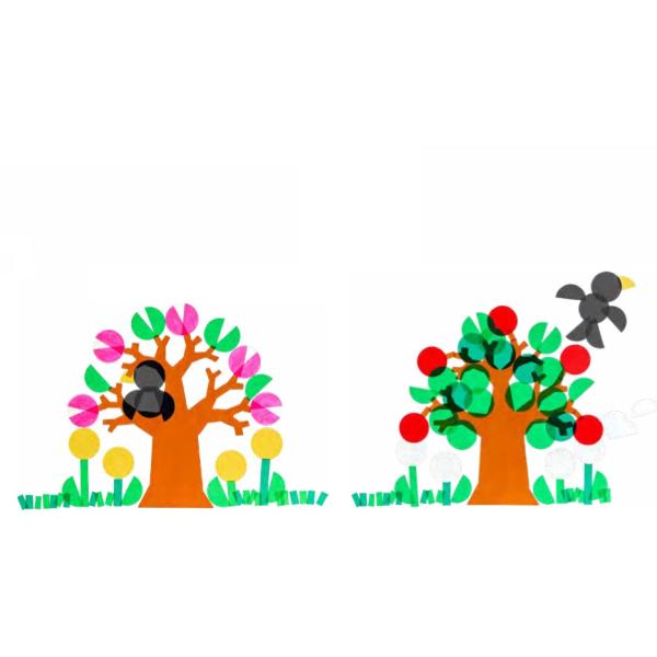 Haba Craft Kit Kreatívna sada Ročné obdobia obrázky do okna