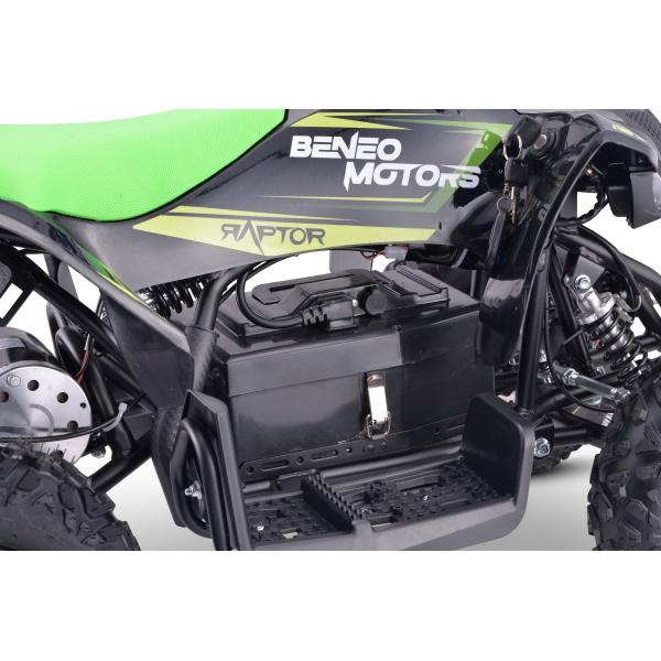 Elektrická čtyřkolka pro děti Beneo Motors Raptor zelená - 800W (obrázek 4)