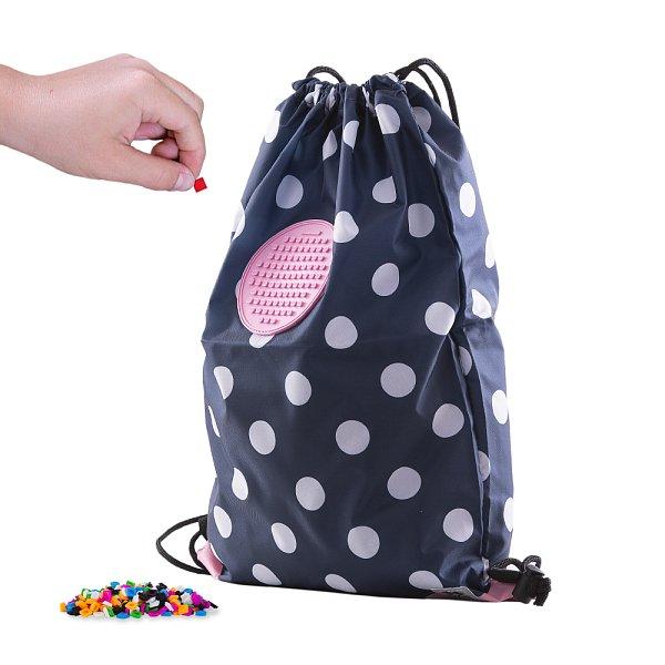 PIXIE CREW batoh s modrými a bílými tečkami