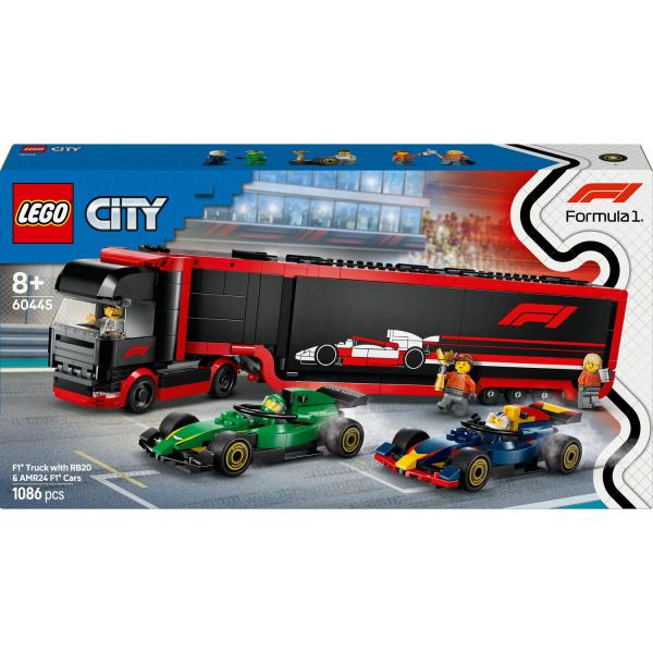 LEGO® City 60445 Kamion F1® s auty RB20 a AMR24 F1®