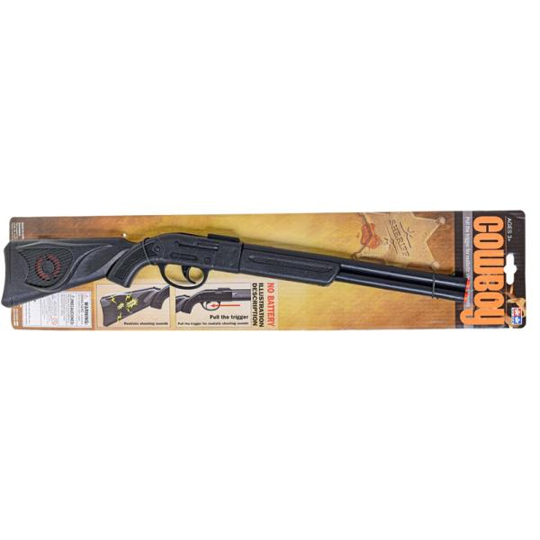 Puška kovbojská klapací černá 50cm