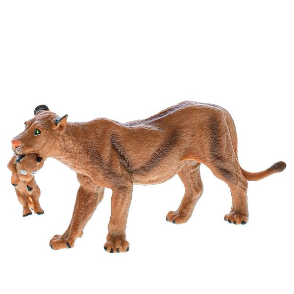 Zoolandia lev s mládětem 13cm