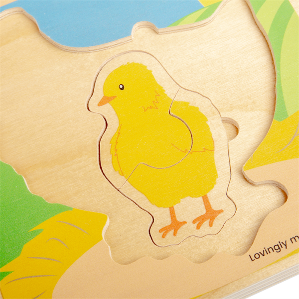 Bigjigs Toys Puzzle Životní cyklus slepice (obrázek 3)