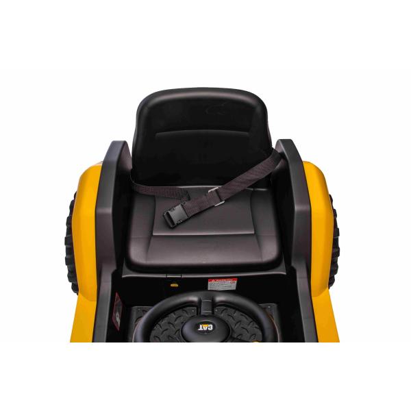 Licencovaný elektrický Bagr Caterpillar, Jednomístný, žlutý, USB vstupem na MP3 Přehrávač (obrázek 11)