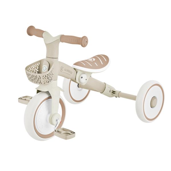 Globber detské odrážadlo trojkolesové - Learning Trike 2in1 PLUS Ecologic Coconut