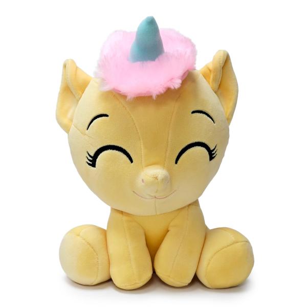 Jednorožec sedící žlutý plyšová hračka 23cm