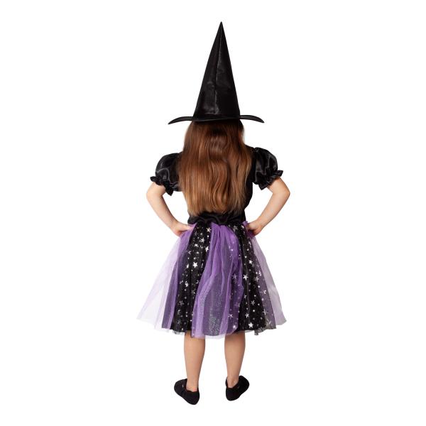 Dětský kostým čarodějnice černo-fialový (S) e-obal (obrázek 3)