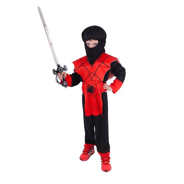 Detský kostým červený ninja (M)