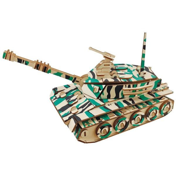 Woodcraft Dřevěné 3D puzzle Velký tank